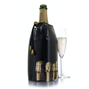 Vacu Vin Kühlmanschette für Schaumweine (schwarz)