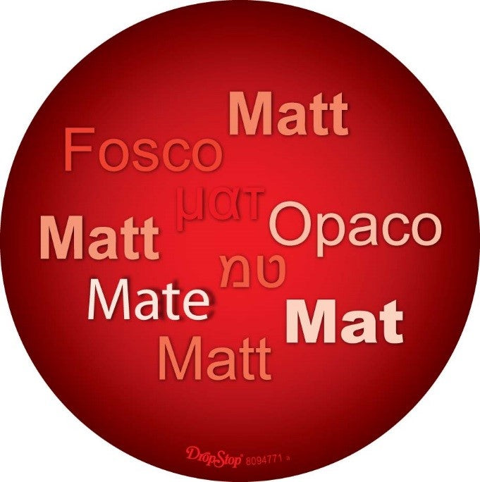 DropStop MATT mit farbigem Druck