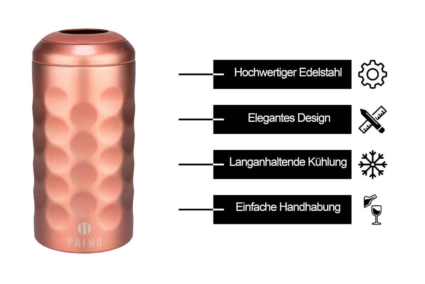 PRIMO Thermo Flaschenkühler Rosé