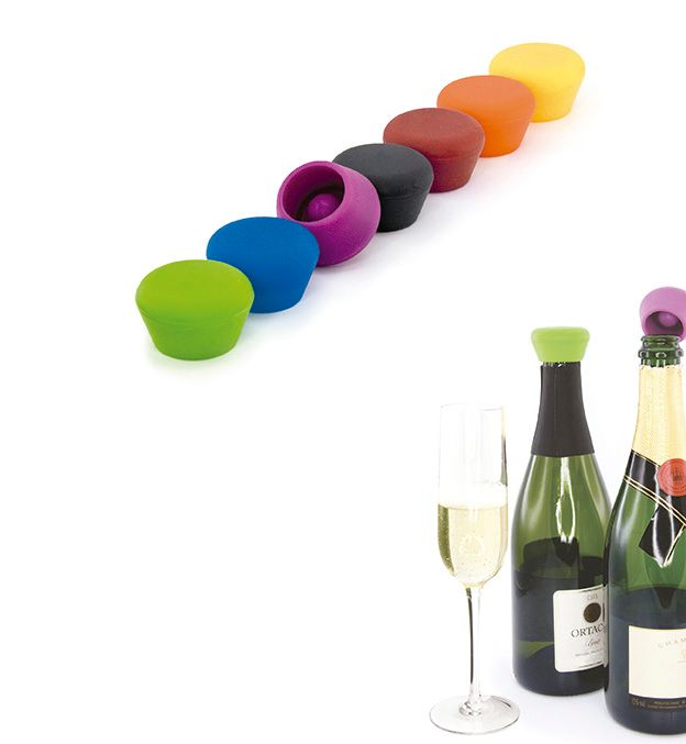 Sektflaschenverschluss Colore mit Logodruck